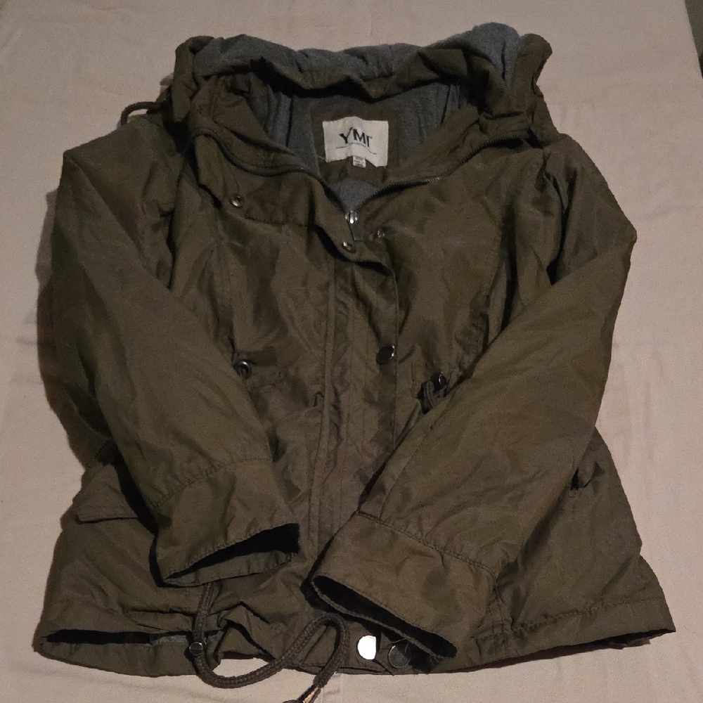 YMI Women's Utility Jacket in Olive